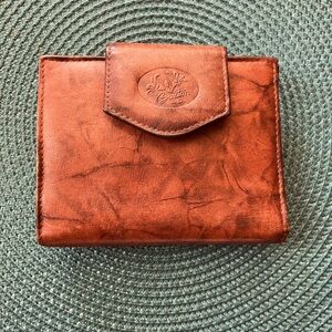 Buxton Heiress Cardex Mahogany Genuine Cowhide Leather Wallet w Coin Purse